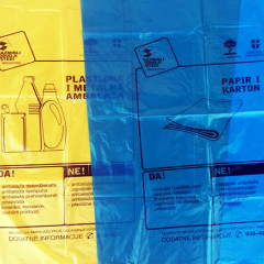 EKO VREČKE ZA RECIKLIKRANJE ZA PLASTIKO, PAPIR IN STEKLO
